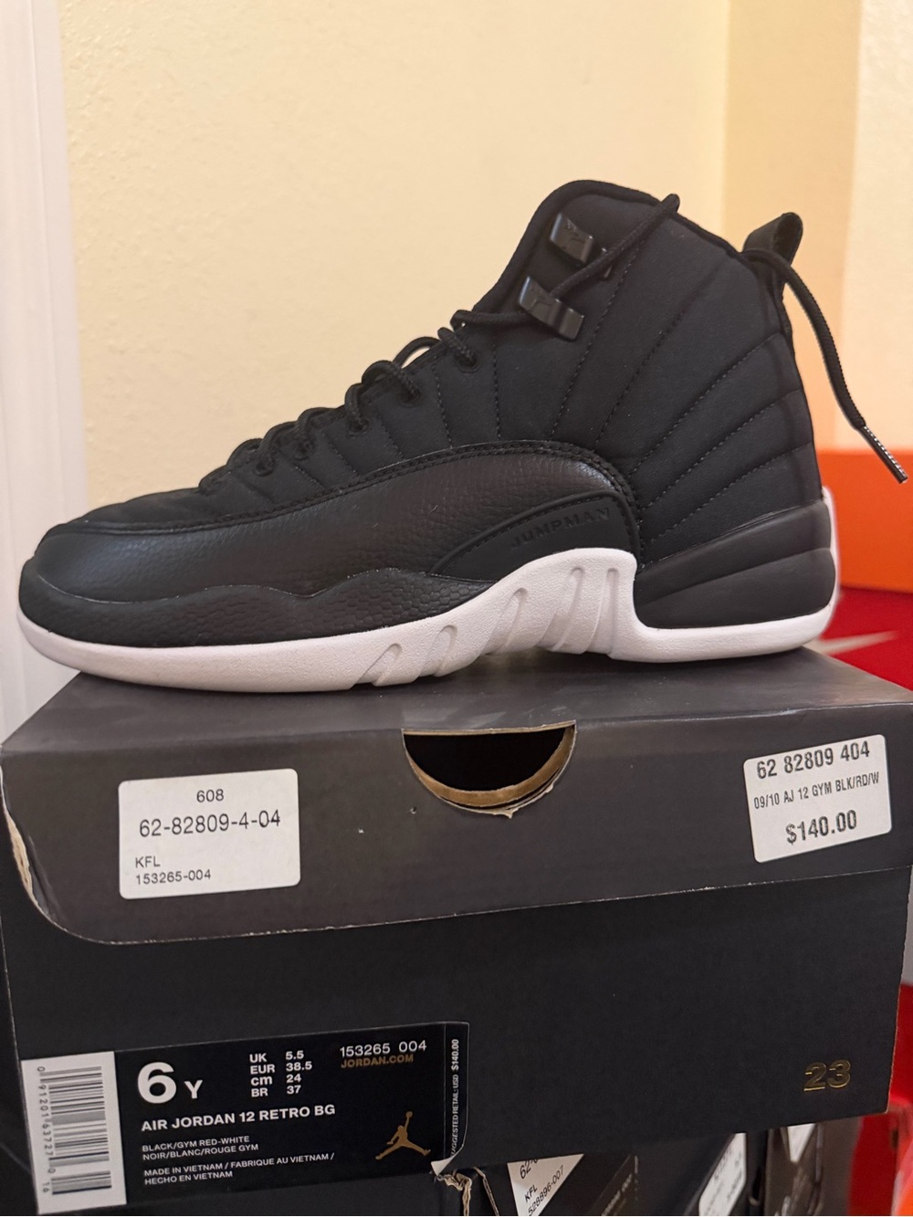 Jordan Men's High-Top Sneakers in Black and White